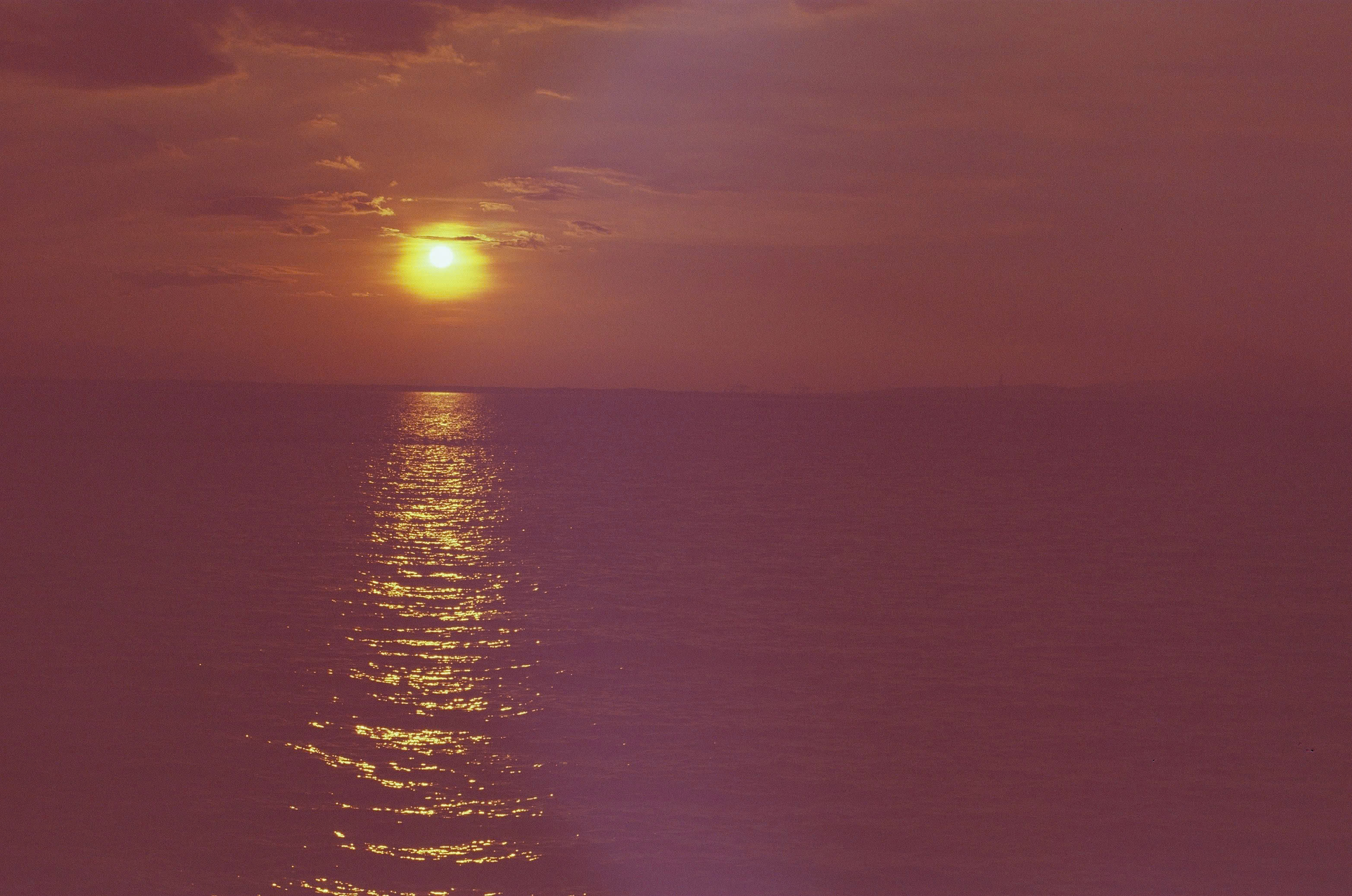 Sunset view over the water from Thanh An Island